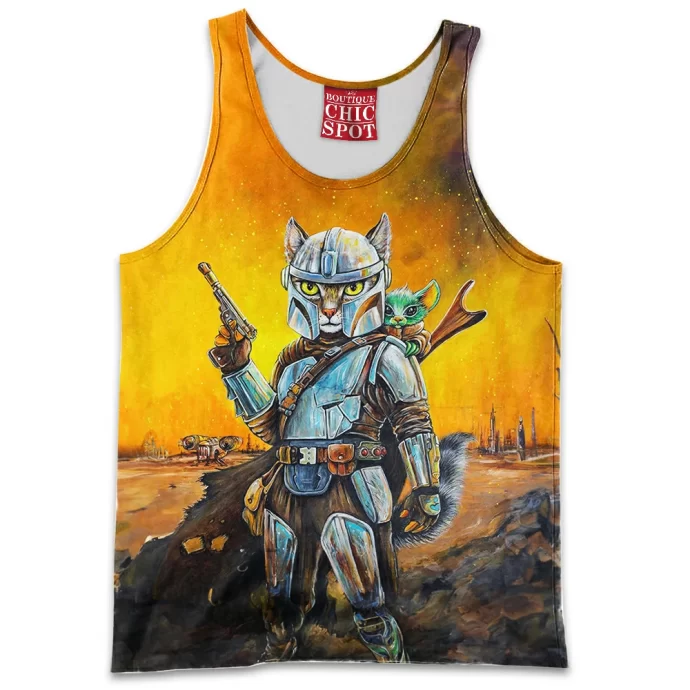 Mandalorian Cat Tank Top