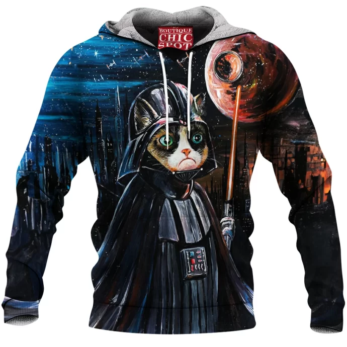 Grumpy Cat Darth Vader Fleece Hoodie