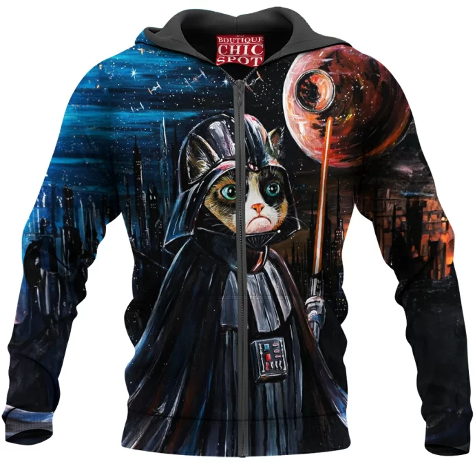 Grumpy Cat Darth Vader Zip Hoodie