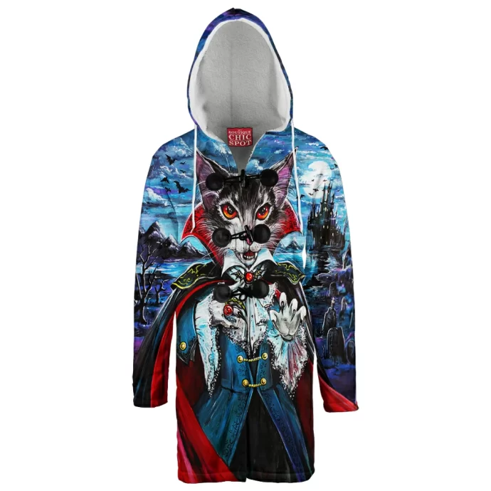 Dracula Cat Hooded Cloak Coat