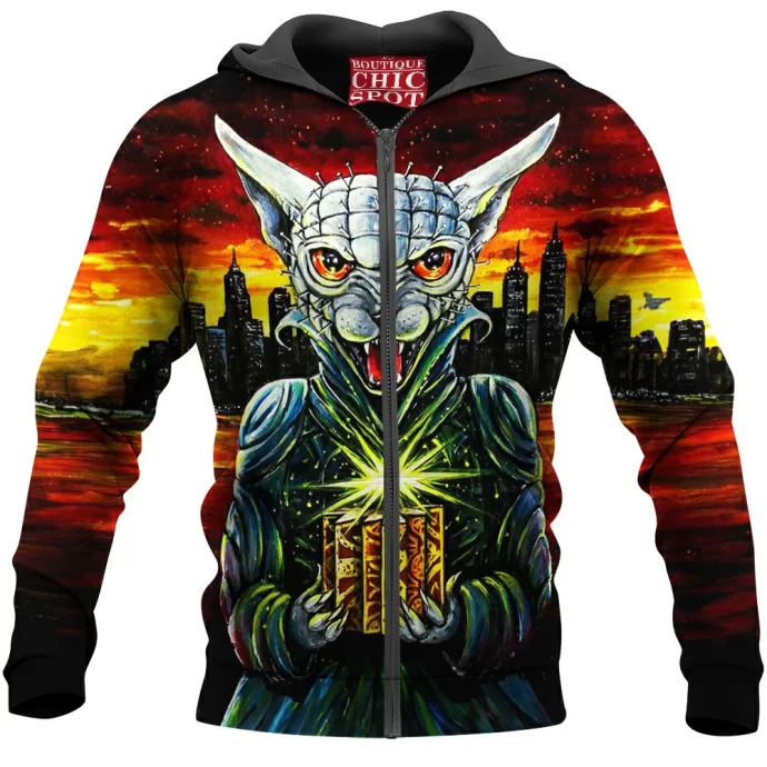 Hellraiser Cat Zip Hoodie