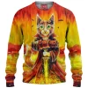 Hellboy Cat Knitted Sweater