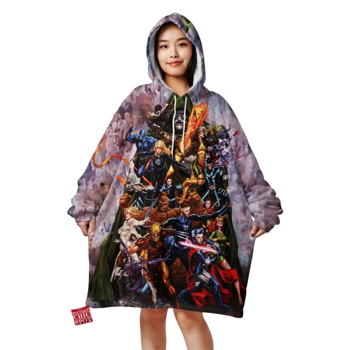 X-men Fantastic Four Blanket Hoodie