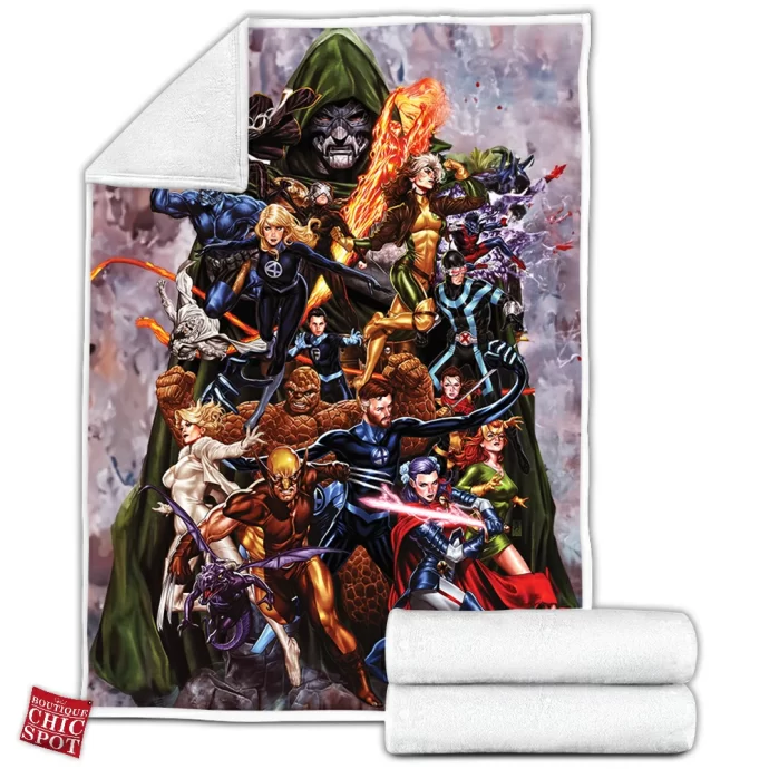 X-men Fantastic Four Fleece Blanket