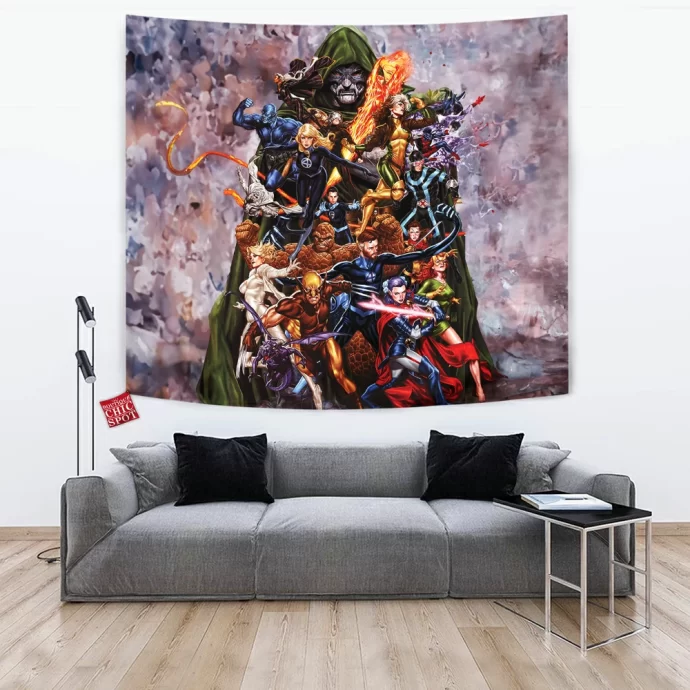 X-men Fantastic Four Tapestry