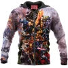 Comic Zip-Hoodie, Doctor Doom Zip-Hoodie, Dr Doom Zip-Hoodie, Fantastic Four Zip-Hoodie