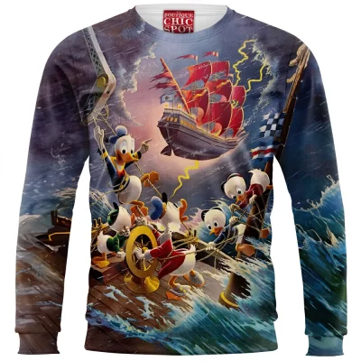 Donald Duck Zip Sweatshirt, Disney Zip Sweatshirt