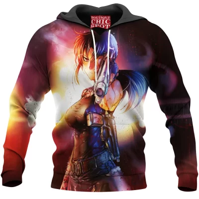 Anime Hoodie, Black Lagoon Hoodie, Revy Hoodie