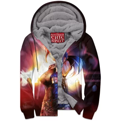 Anime Zip-Fleece-Hoodie, Black Lagoon Zip-Fleece-Hoodie, Revy Zip-Fleece-Hoodie