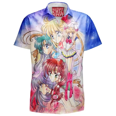 Anime Hawaiian-Shirt, Sailor Moon Hawaiian-Shirt