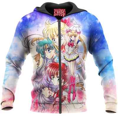 Anime Zip-Hoodie, Sailor Moon Zip-Hoodie