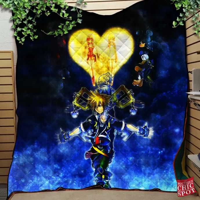 Kingdom Hearts Quilt Blanket