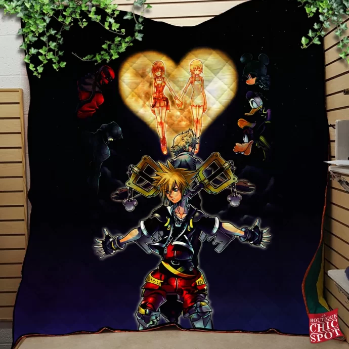 Kingdom Hearts Quilt Blanket