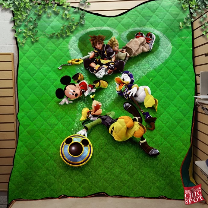 Kingdom Hearts Quilt Blanket