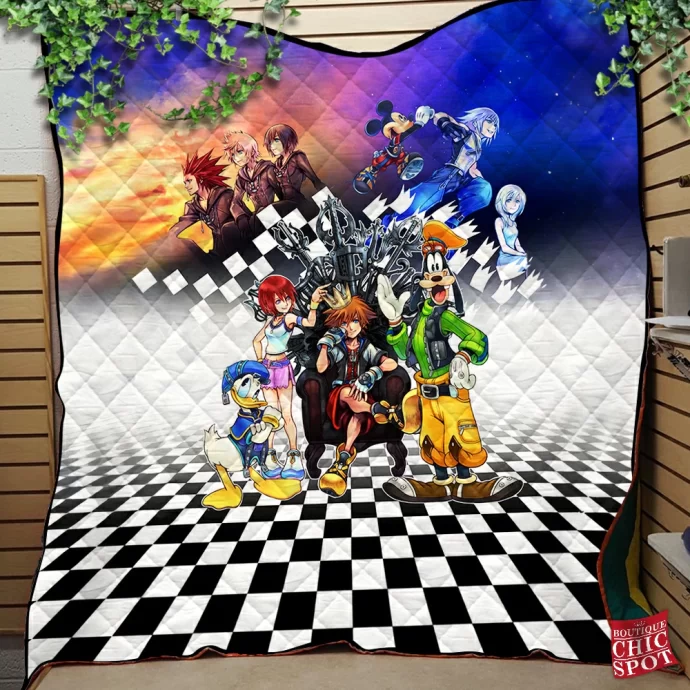 Kingdom Hearts Quilt Blanket