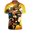 Comic Polo Shirt, X-men Polo Shirt