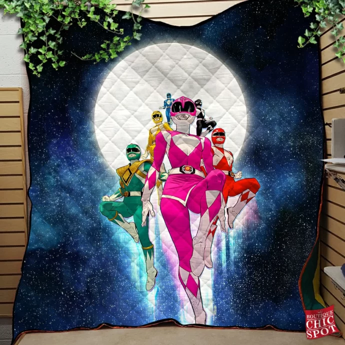 Power Rangers Quilt Blanket