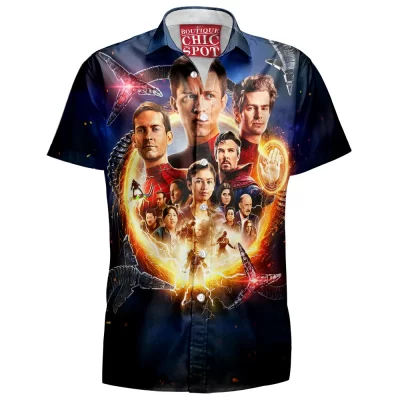 Comic Hawaiian-Shirt, Spider-Man Hawaiian-Shirt, Spider-Verse Hawaiian-Shirt