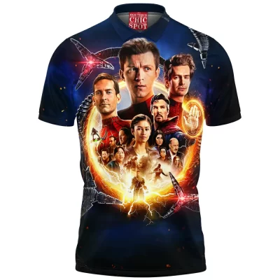 Comic Polo Shirt, Spider-Man Polo Shirt, Spider-Verse Polo Shirt