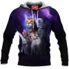 Cat Fleece-Hoodie