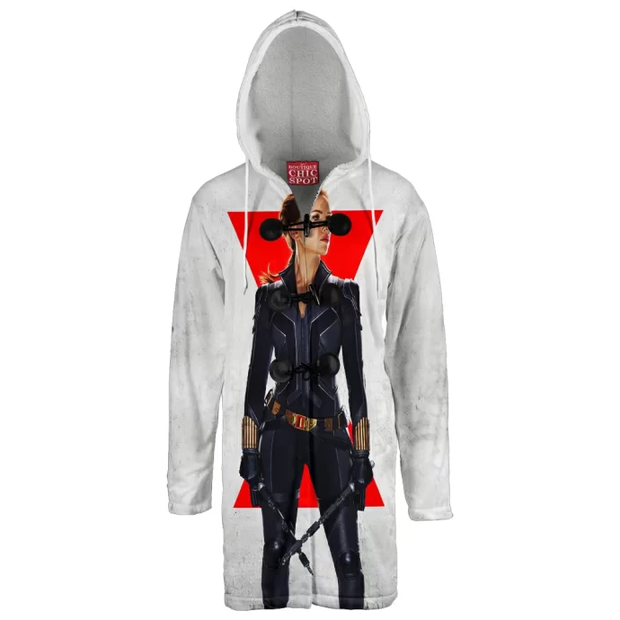 Black Widow Hooded Cloak Coat