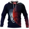 Horror Fleece-Hoodie, Pennywise Fleece-Hoodie