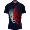 Horror Polo Shirt, Pennywise Polo Shirt