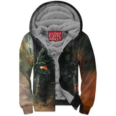 Game Zip-Fleece-Hoodie, Halo Zip-Fleece-Hoodie