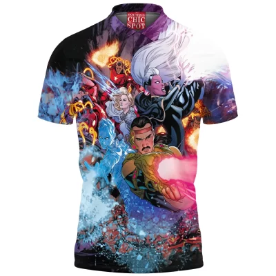 Comic Polo Shirt, X-men Polo Shirt