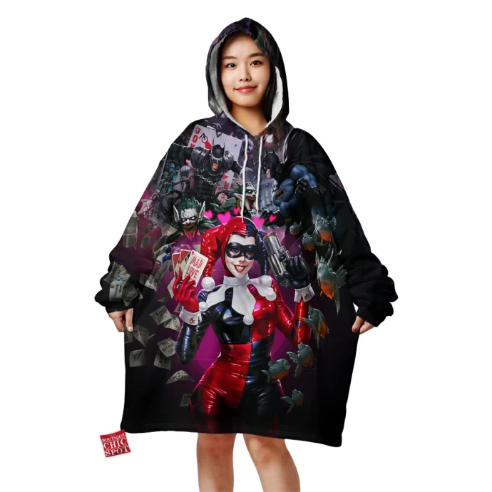 Harley Quinn Blanket Hoodie