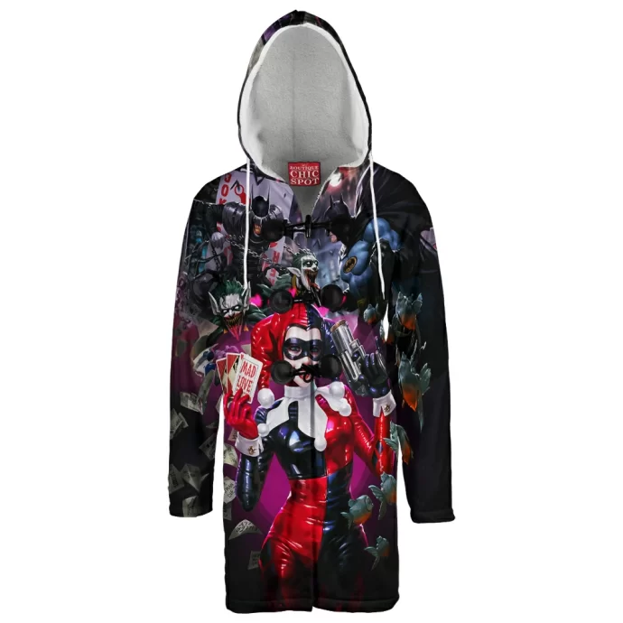 Harley Quinn Hooded Cloak Coat