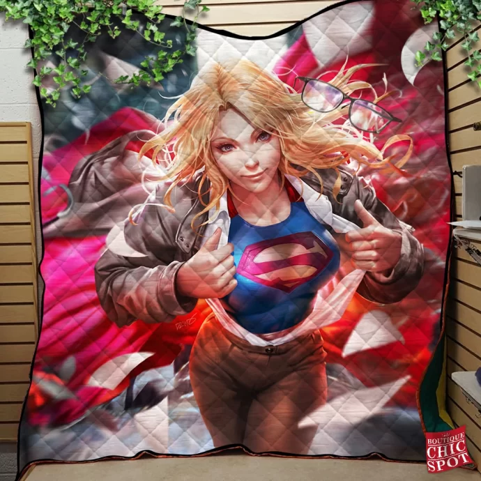 Supergirl Quilt Blanket