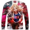 Supergirl Zip Sweatshirt, Comic Zip Sweatshirt
