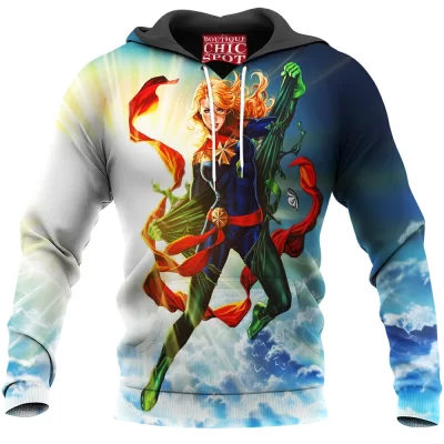 Comic Hoodie, Captain Marvel Hoodie
