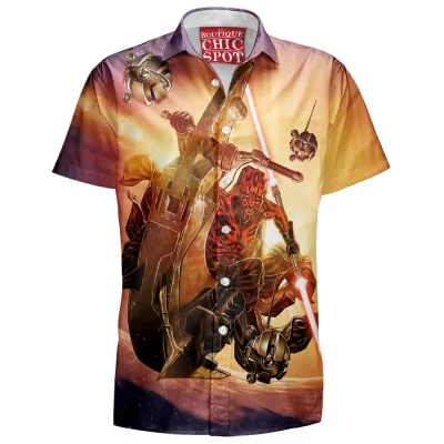 Darth Maul Hawaiian-Shirt, Sci-Fi Hawaiian-Shirt, Star Wars Hawaiian-Shirt