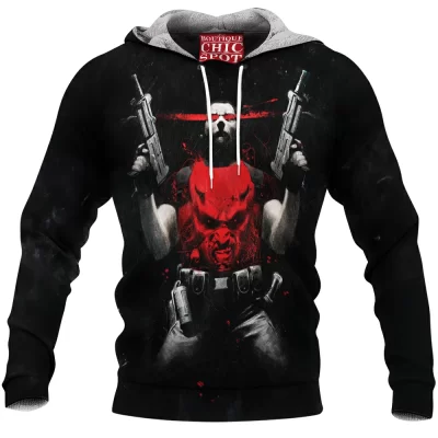 Comic Fleece-Hoodie, Daredevil Fleece-Hoodie, Frank Castle Fleece-Hoodie, Punisher Fleece-Hoodie