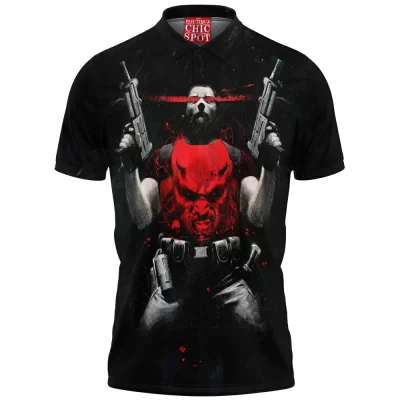 Comic Polo Shirt, Daredevil Polo Shirt, Frank Castle Polo Shirt, Punisher Polo Shirt