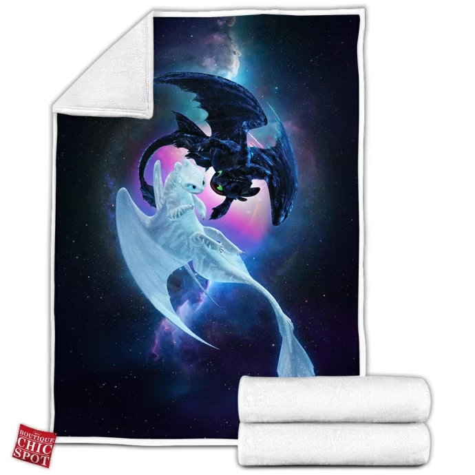 Night Light Fury Fleece Blanket