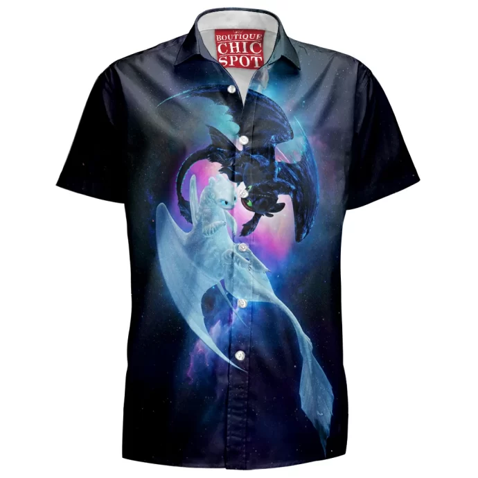 Night Light Fury Hawaiian Shirt