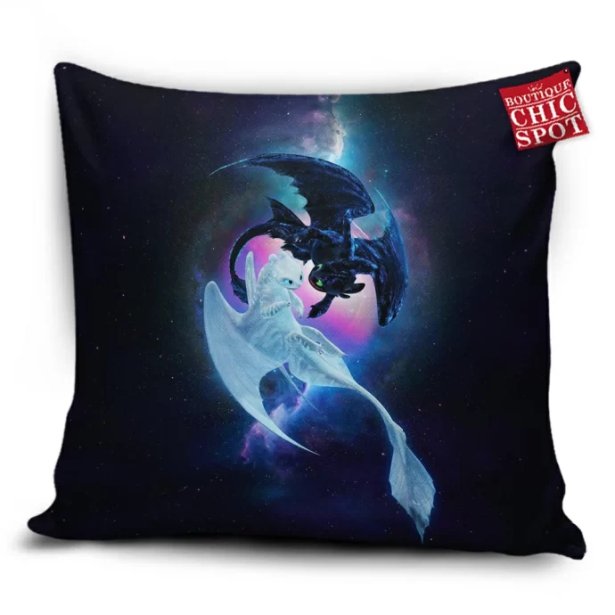 Night Light Fury Pillow Cover