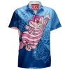 Alice In Wonderland Hawaiian-Shirt, Animation Hawaiian-Shirt, Cat Hawaiian-Shirt, Cheshire Cat Hawaiian-Shirt