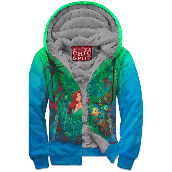 The Little Mermaid Zip Fleece Hoodie