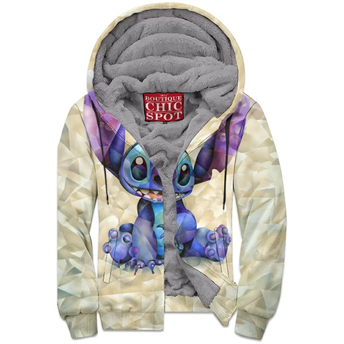 Stitch Zip Fleece Hoodie