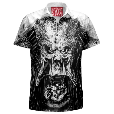 Horror Hawaiian-Shirt, Predator Hawaiian-Shirt, Sci-Fi Hawaiian-Shirt