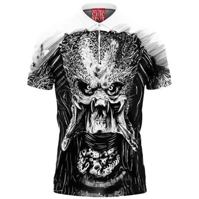 Horror Polo Shirt, Predator Polo Shirt, Sci-Fi Polo Shirt