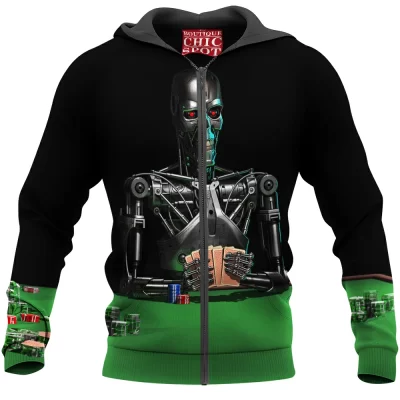 Sci-Fi Zip-Hoodie, Terminator Zip-Hoodie