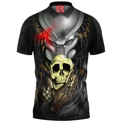 Horror Polo Shirt, Predator Polo Shirt, Sci-Fi Polo Shirt