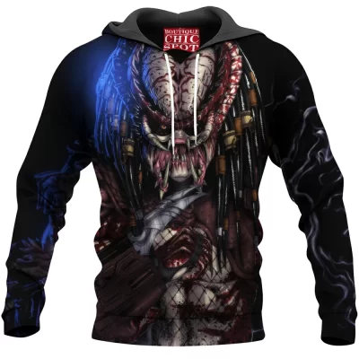 Horror Hoodie, Predator Hoodie, Sci-Fi Hoodie