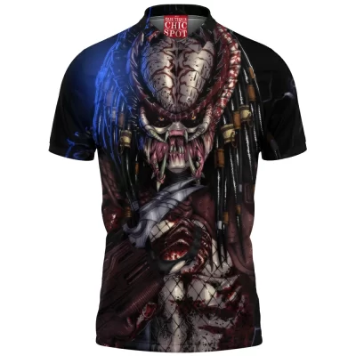 Horror Polo Shirt, Predator Polo Shirt, Sci-Fi Polo Shirt