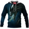 Alien Fleece-Hoodie, Horror Fleece-Hoodie, Sci-Fi Fleece-Hoodie, Xenomorph Fleece-Hoodie